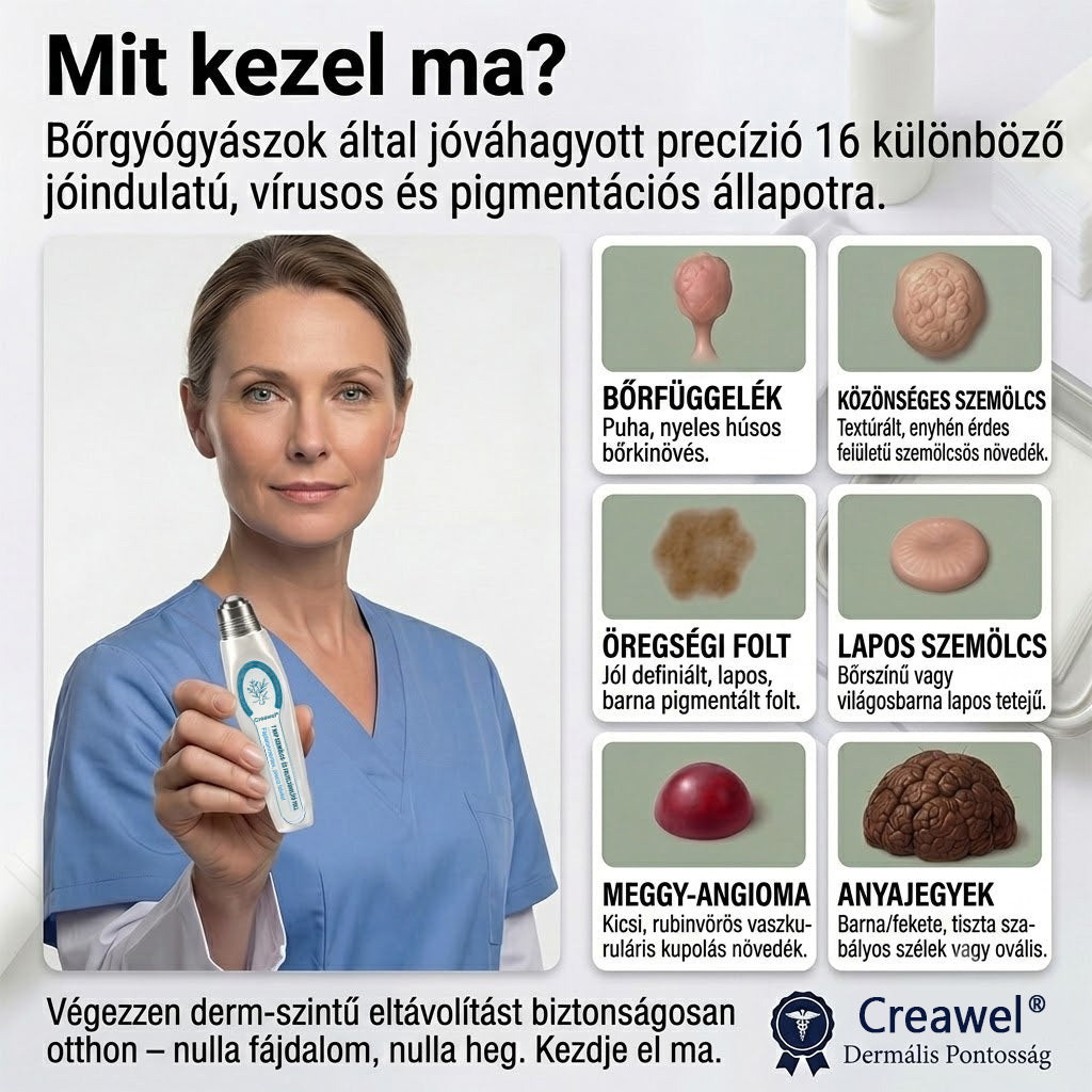 🇭🇺👨‍⚕️🖋️𝐇𝐢𝐯𝐚𝐭𝐚𝐥𝐨𝐬 𝐦á𝐫𝐤𝐚𝐛𝐨𝐥𝐭  Creawel®   𝟕 𝐍𝐚𝐩𝐨𝐬 𝐁ő𝐫𝐤𝐢𝐧ö𝐯é𝐬- é𝐬 𝐅𝐨𝐥𝐭𝐫𝐚𝐝í𝐫(Fájdalommentes, nyommentes roll-on)🖋️🌕2️⃣7️⃣
