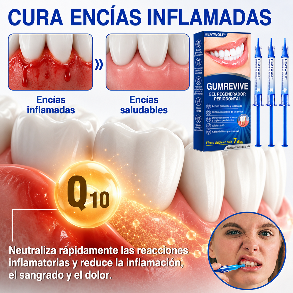🇪🇸👨‍⚕️✅🦷 HEATWOLF® GumRevive – Gel reparador periodontal🦷✨2️⃣