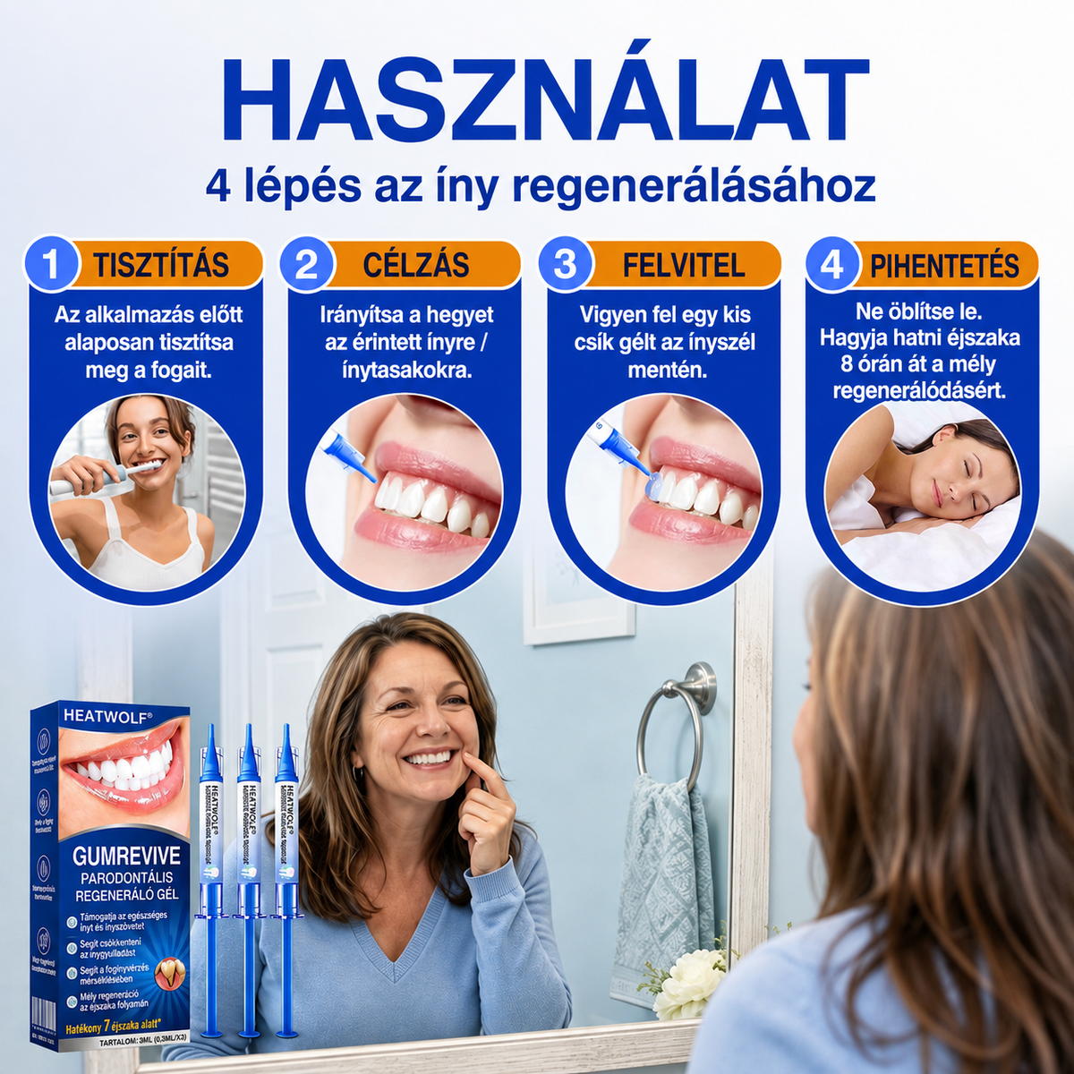 🇭🇺👨‍⚕️✅🦷 HEATWOLF® GumRevive – Parodontális helyreállító gél🦷✨3️⃣6️⃣