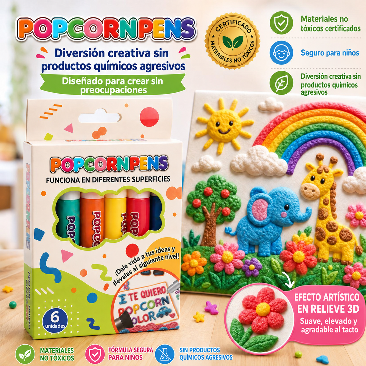 Diversión creativa segura para niños